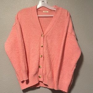 Baby Alpaca Pink Cardigan